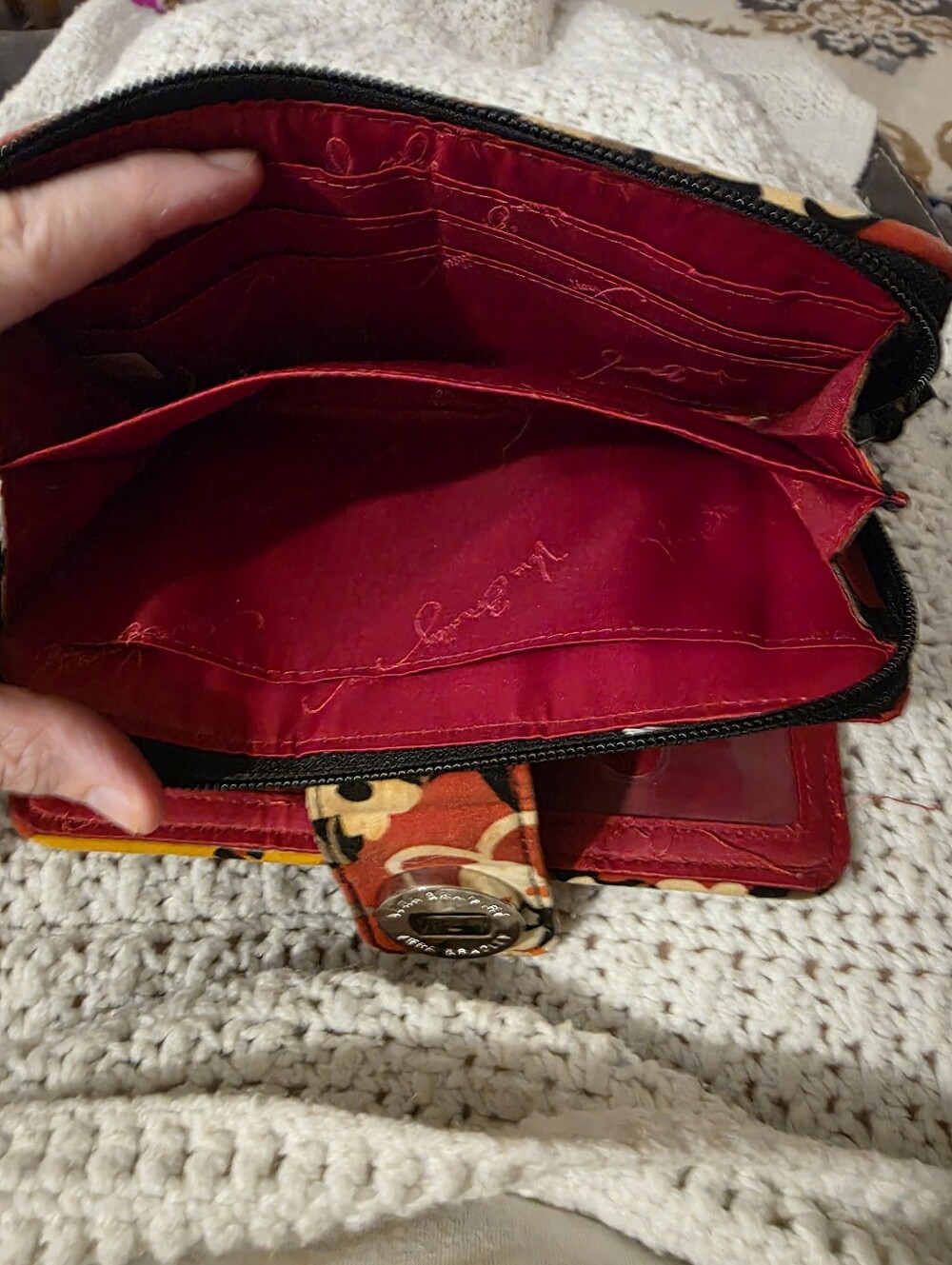 Vera Bradley "Bittersweat" Quilted Zip Wallet - Picture 5 of 6